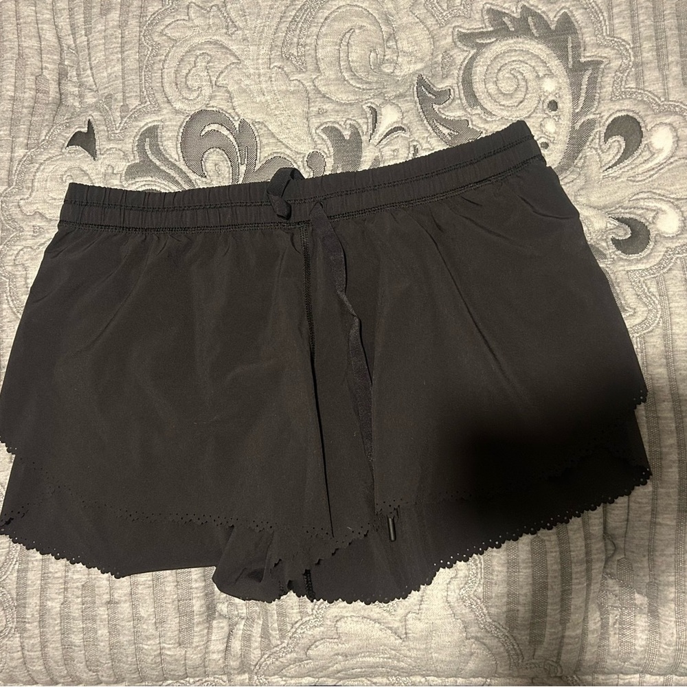 Lululemon Track That Running Shorts Scalloped Hem